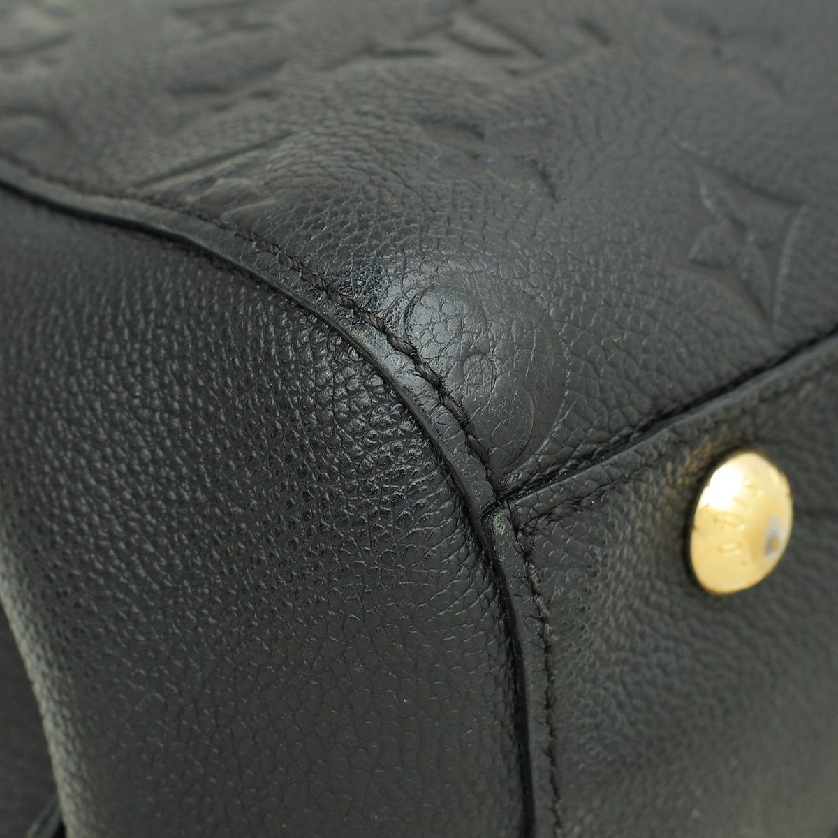 Louis Vuitton Black Monogram Empreinte Montaigne BB Bag