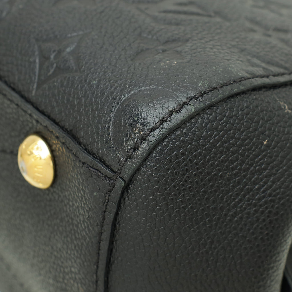 Louis Vuitton Black Monogram Empreinte Montaigne BB Bag