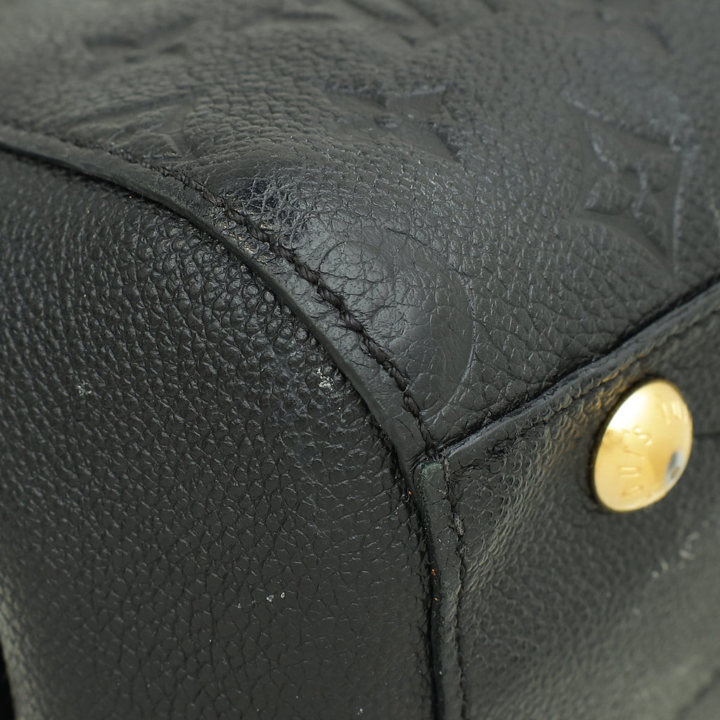 Louis Vuitton Black Monogram Empreinte Montaigne BB Bag