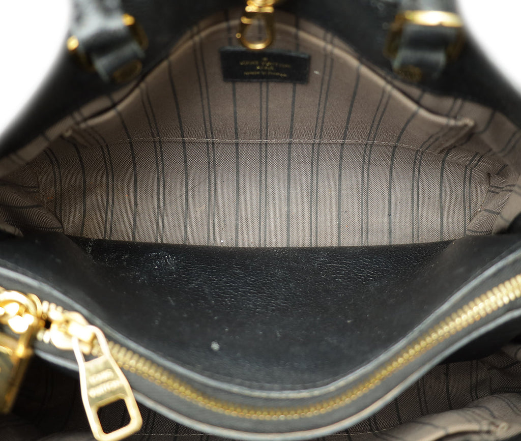 Louis Vuitton Black Monogram Empreinte Montaigne BB Bag