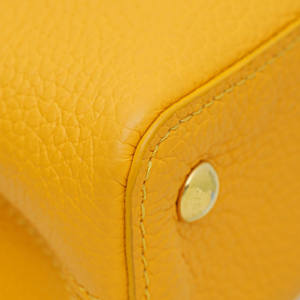 Louis Vuitton Yellow Capucines Mini Bag