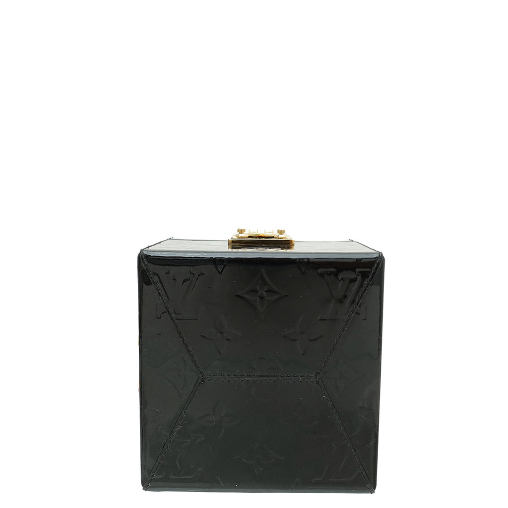 Louis Vuitton Noir Monogram Vernis Bleecker Box Bag