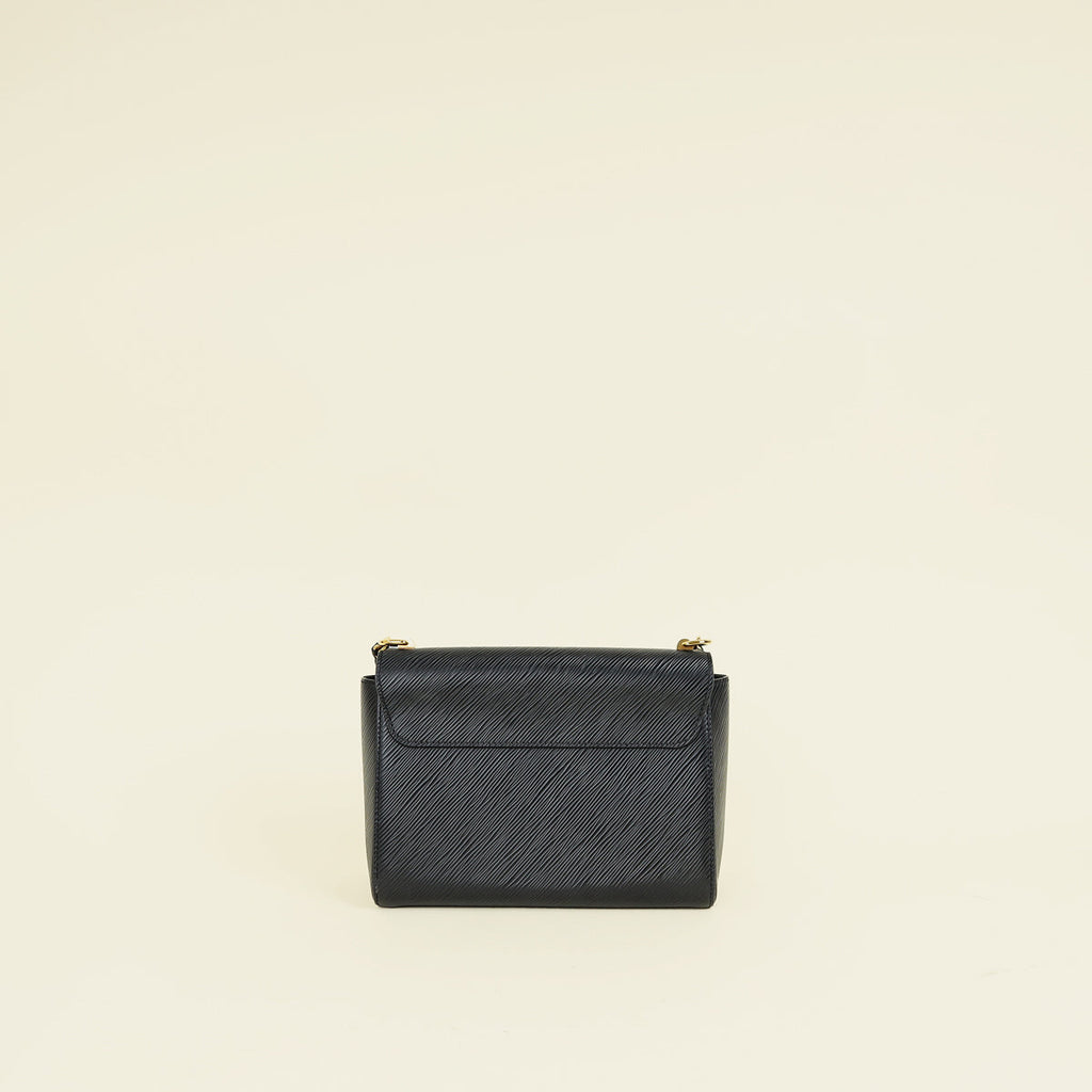 Louis Vuitton Noir Quilted LV Twist MM Bag