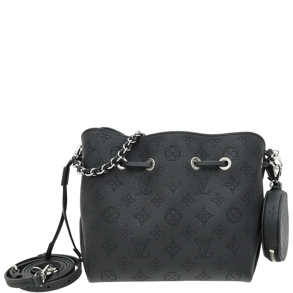 Louis Vuitton Black Monogram Mahina Bella Bucket Bag