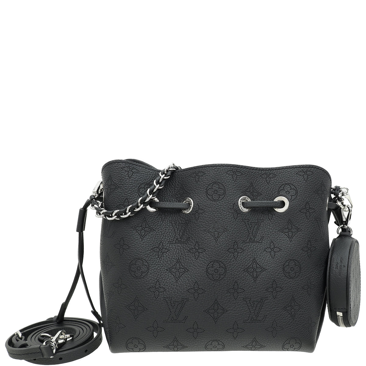 Louis Vuitton Black Monogram Mahina Bella Bucket Bag