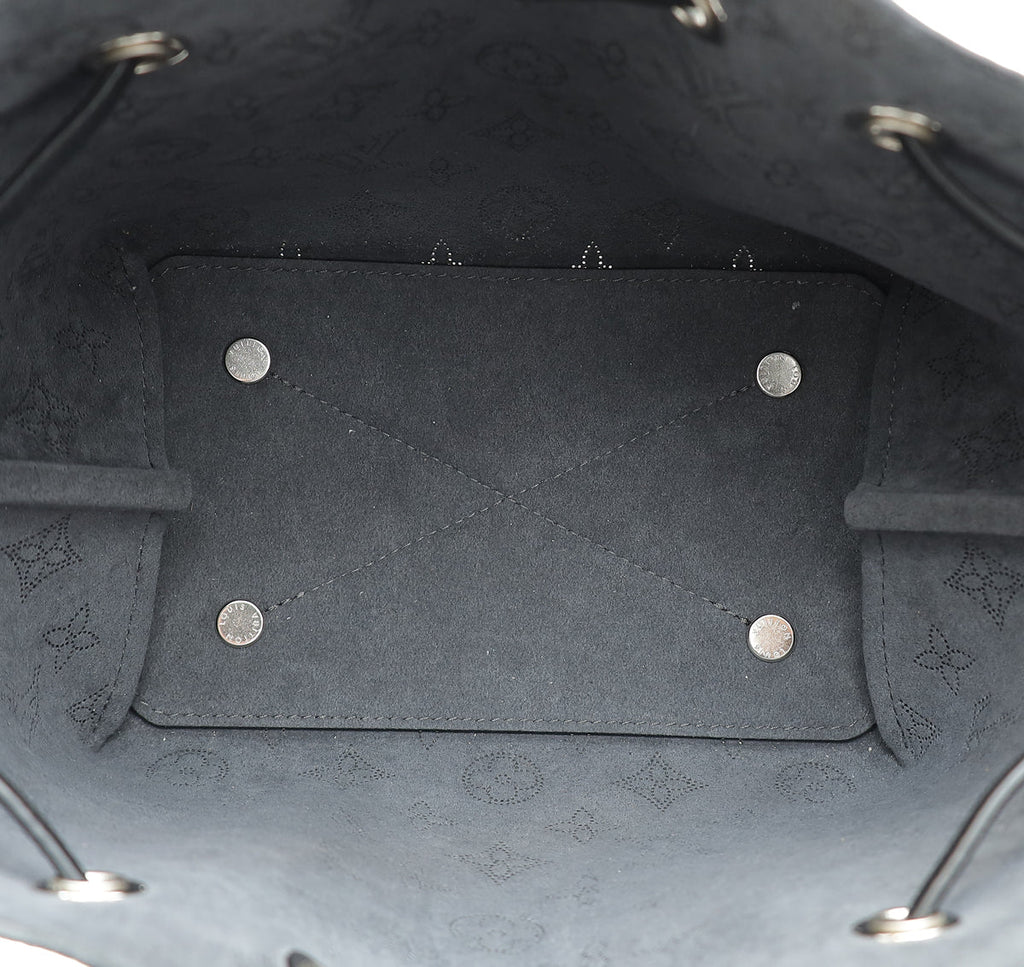 Louis Vuitton Black Monogram Mahina Bella Bucket Bag