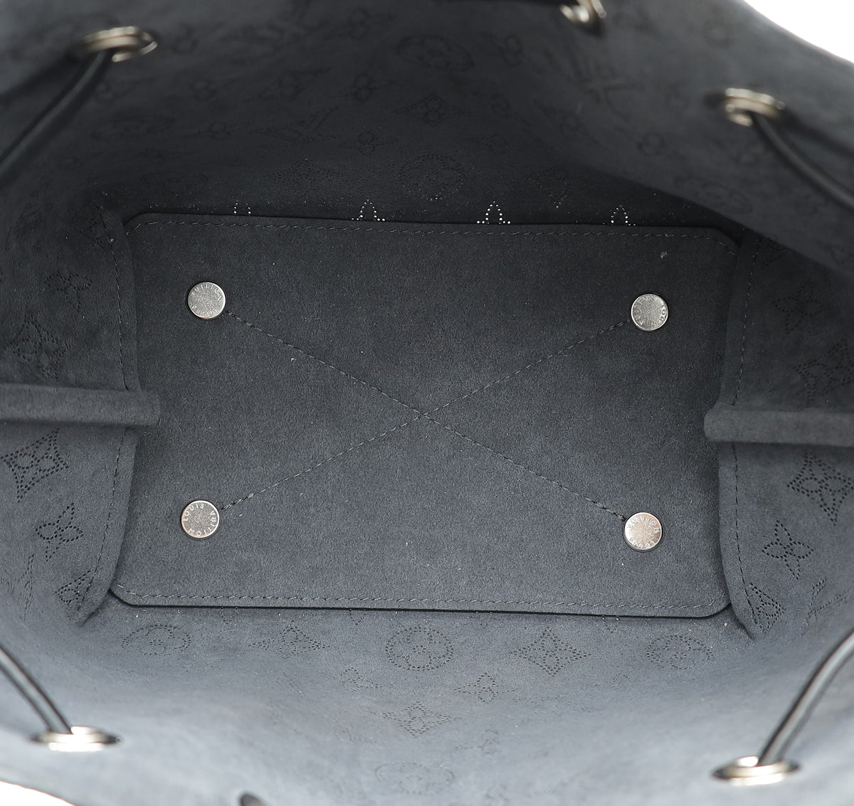 Louis Vuitton Black Monogram Mahina Bella Bucket Bag