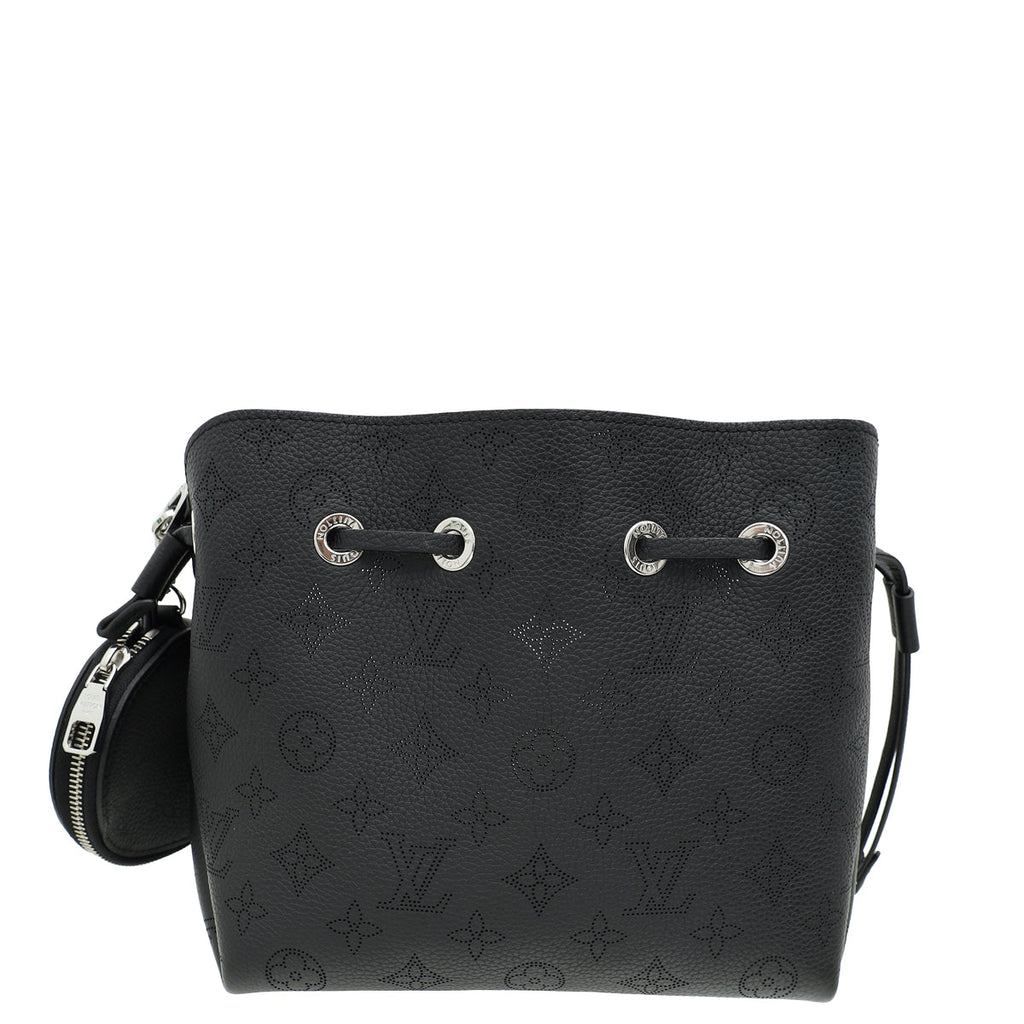 Louis Vuitton Black Monogram Mahina Bella Bucket Bag
