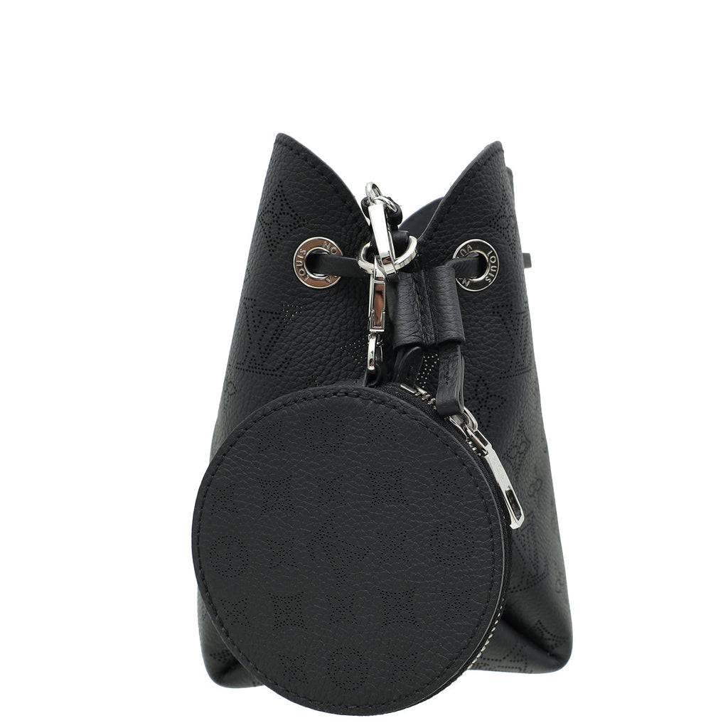Louis Vuitton Black Monogram Mahina Bella Bucket Bag