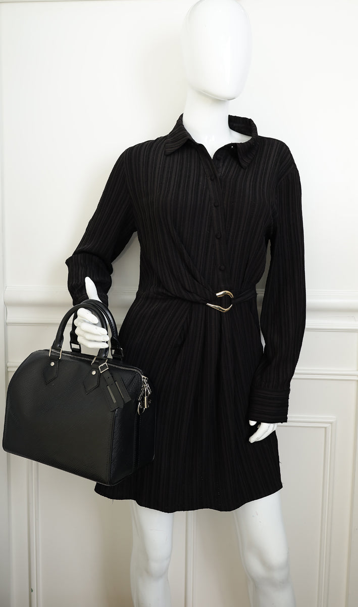 Louis Vuitton Black Speedy 25 Bandouliere Bag