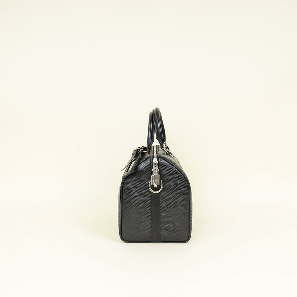 Louis Vuitton Black Speedy 25 Bandouliere Bag