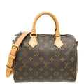 Louis Vuitton Brown Monogram Speedy Bandouliere 25 Bag
