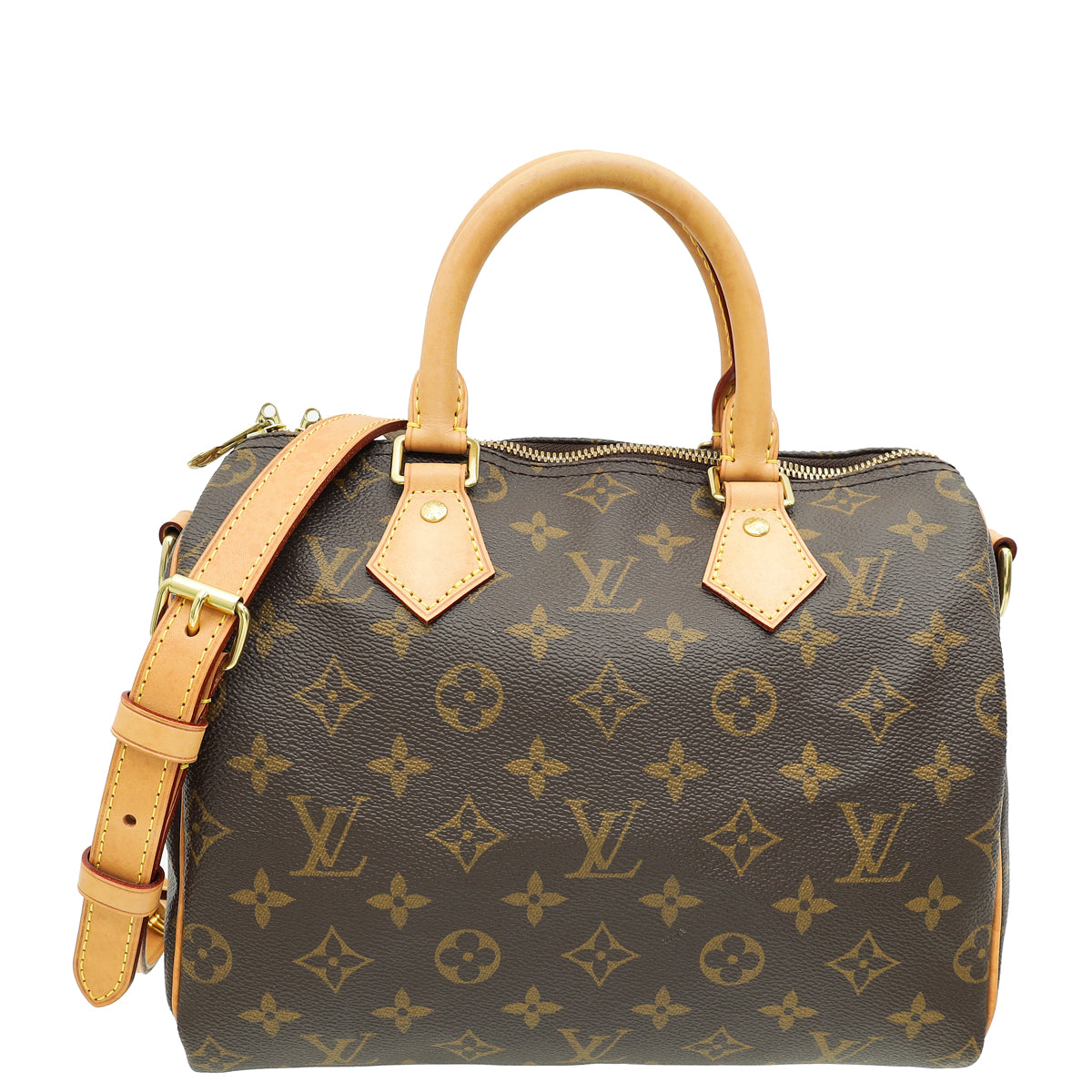 Louis Vuitton Brown Monogram Speedy Bandouliere 25 Bag