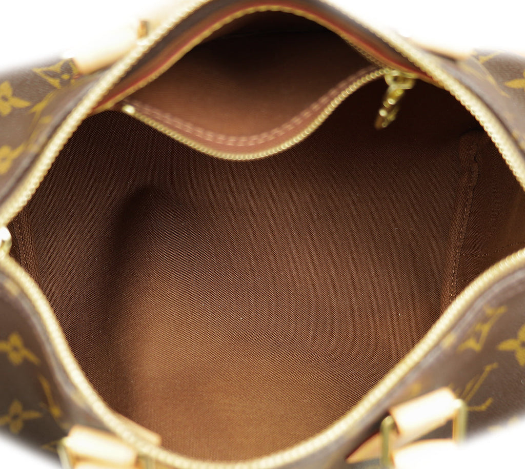 Louis Vuitton Brown Monogram Speedy Bandouliere 25 Bag