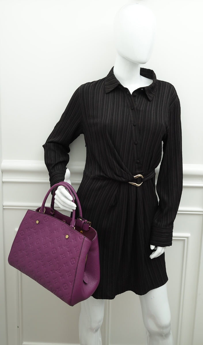 Louis Vuitton Amethyste Monogram Empreinte Montaigne BB Bag