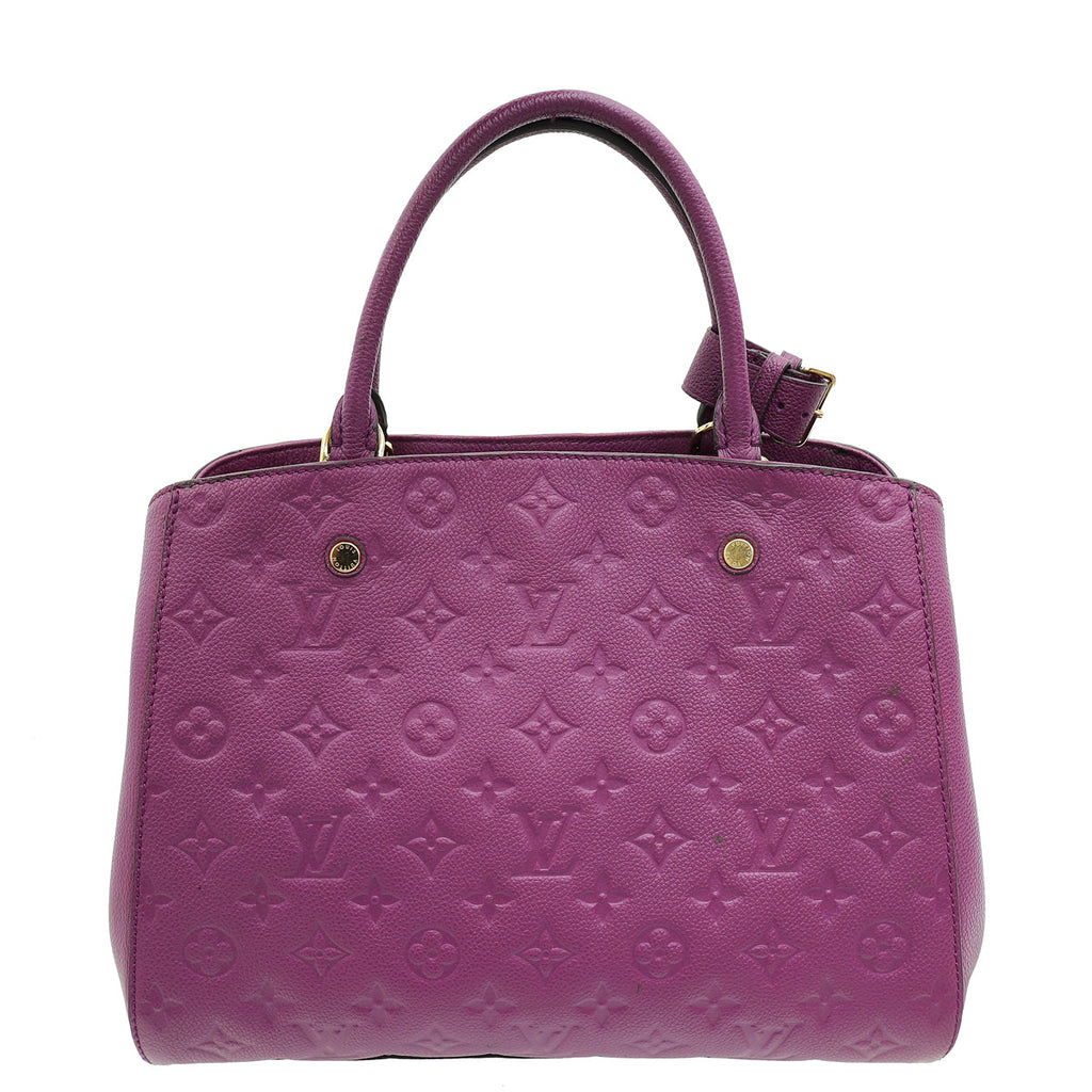 Louis Vuitton Amethyste Monogram Empreinte Montaigne BB Bag