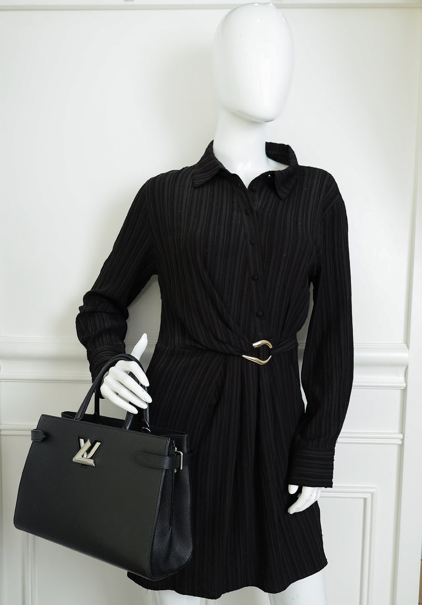 Louis Vuitton Black Twist Tote Bag