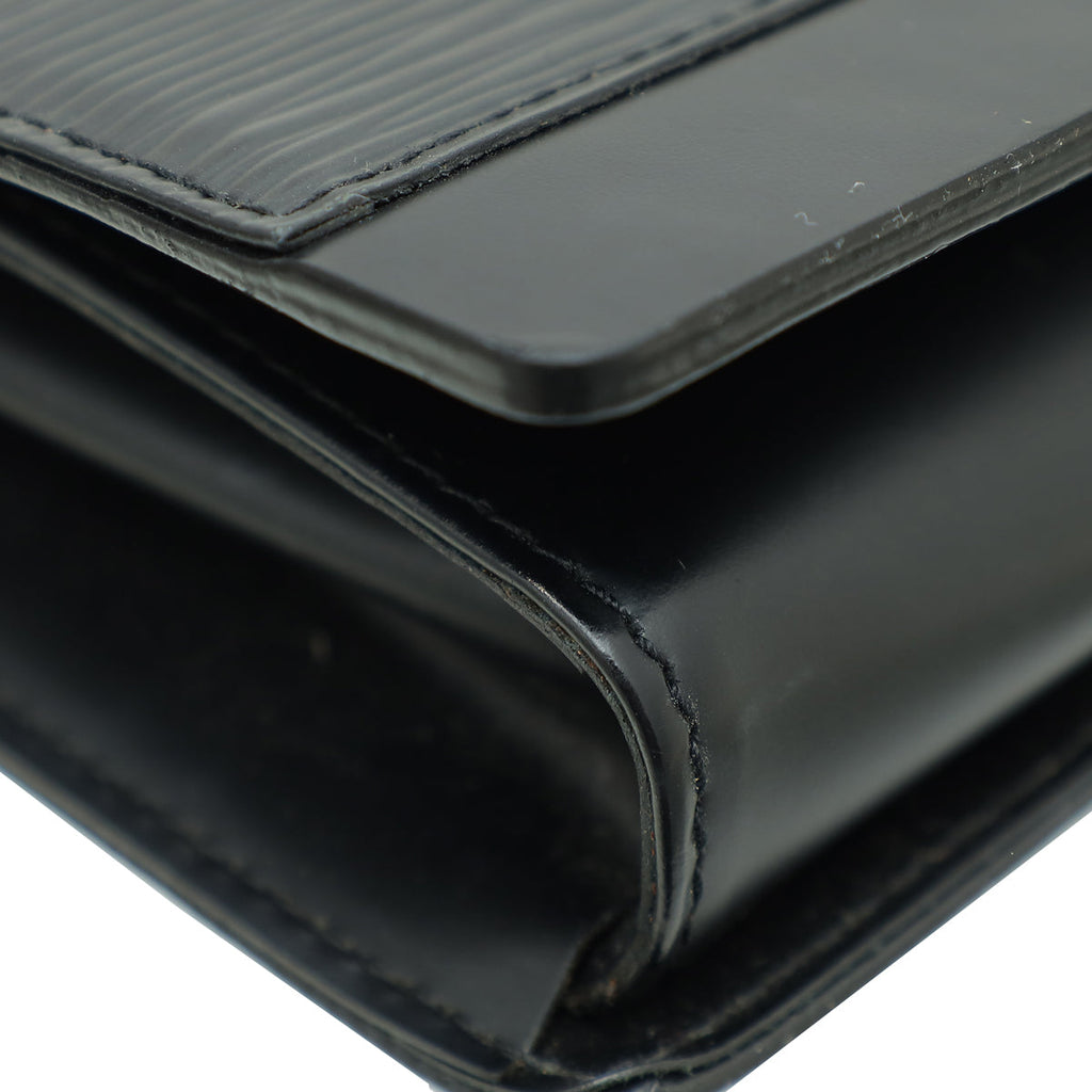 Louis Vuitton Black Honfleur Clutch Bag