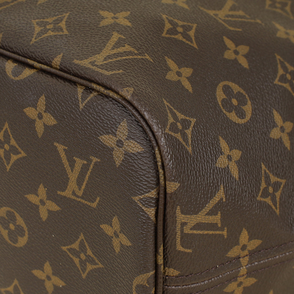 Louis Vuitton Ebene Monogram Neverfull MM Bag w/ Pouch