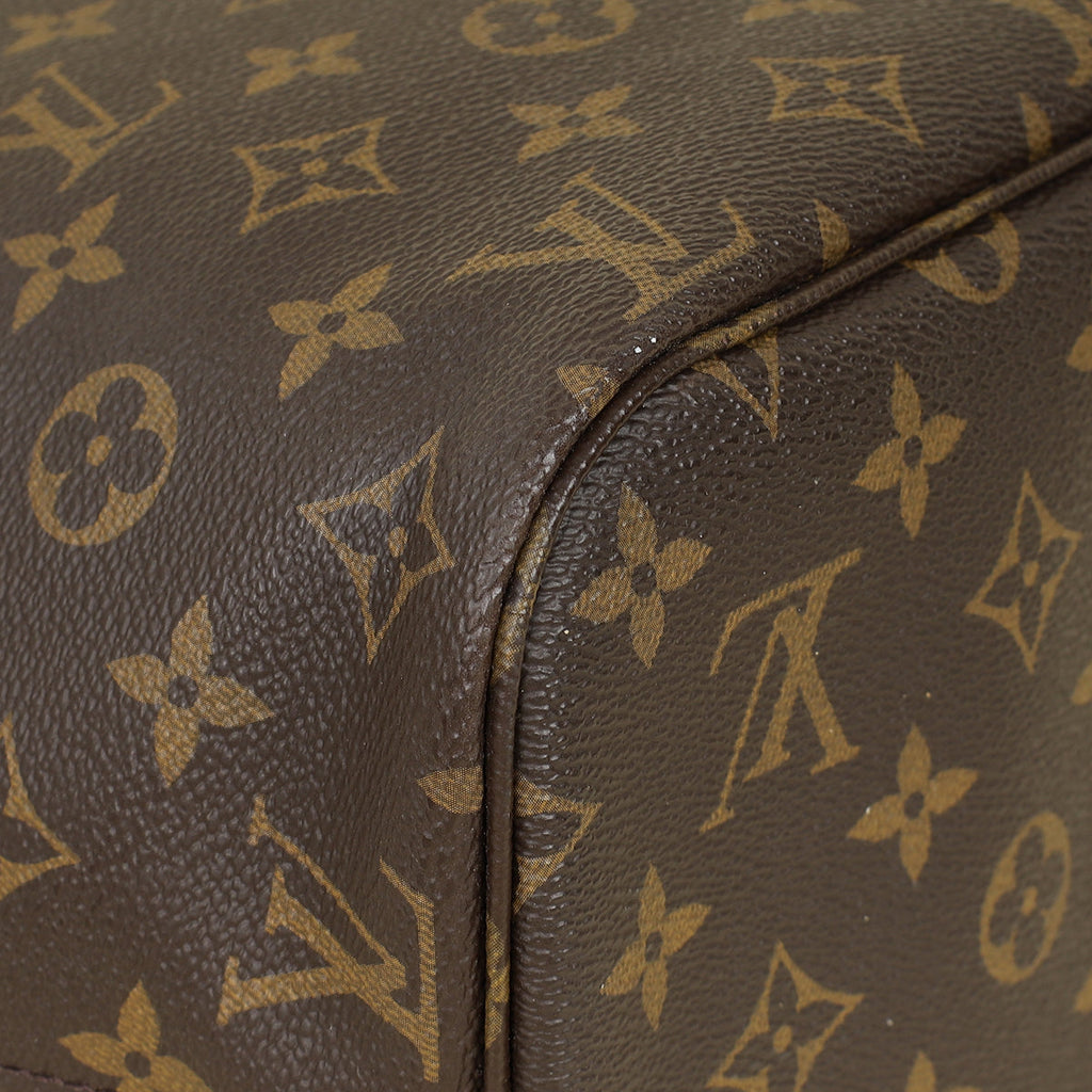 Louis Vuitton Ebene Monogram Neverfull MM Bag w/ Pouch