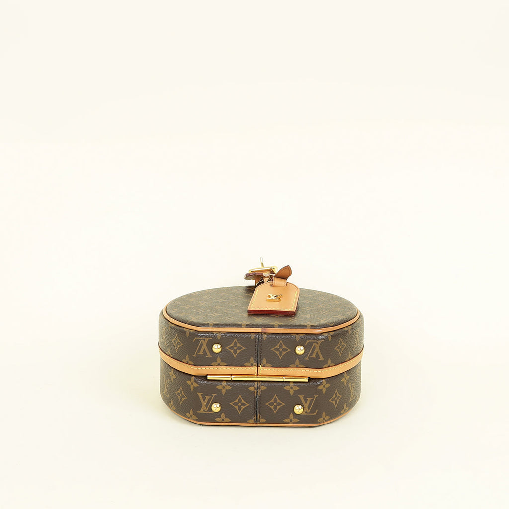 Louis Vuitton Brown Monogram Petite Boite Chapeau Bag