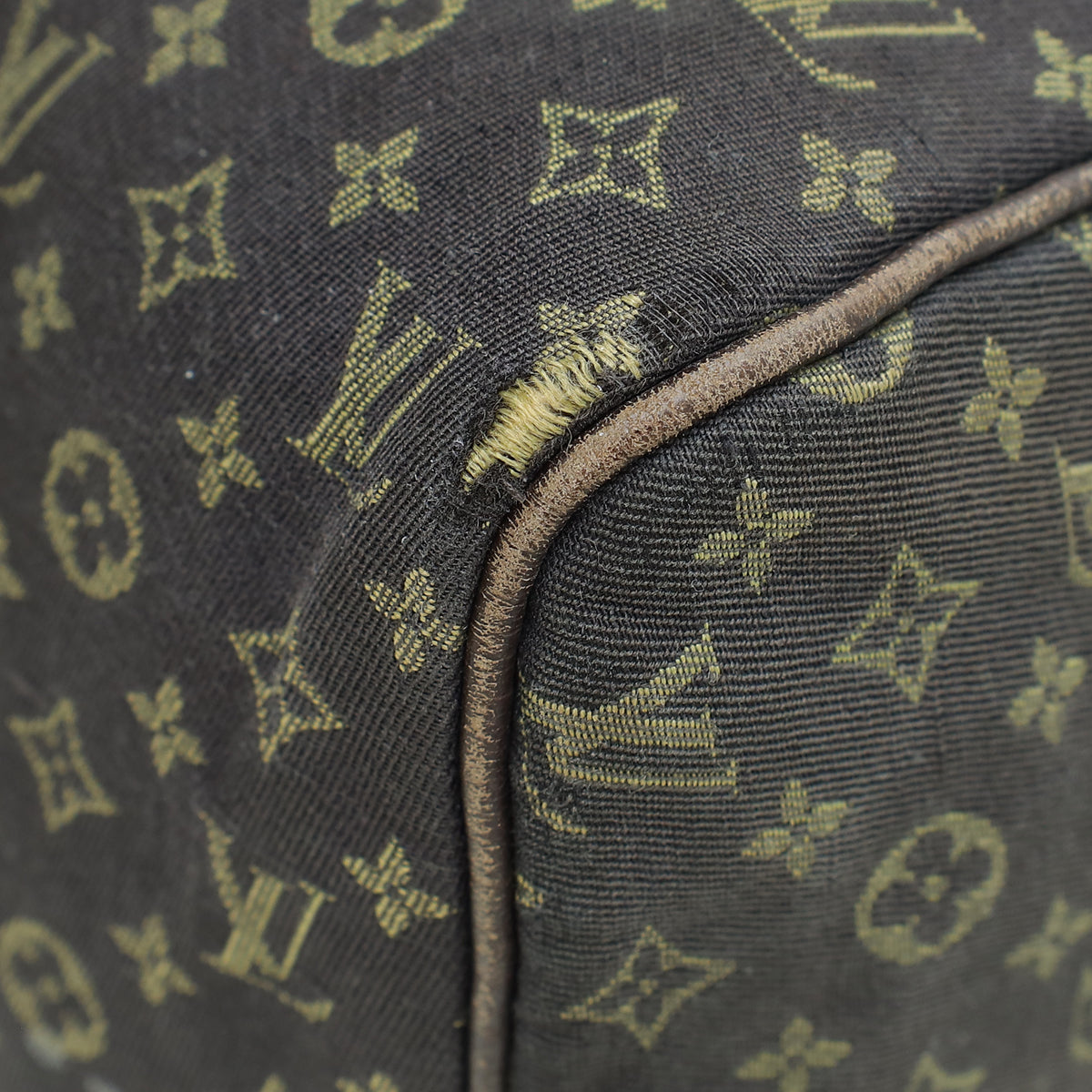 Louis Vuitton Brown Monogram Mini Lin Speedy 30 Bag