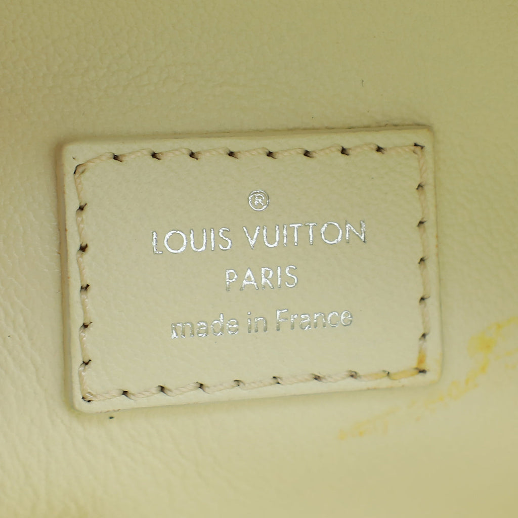 Louis Vuitton White Monogram Shiny Python Square Bag