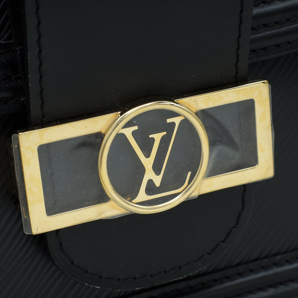 Louis Vuitton Black Dauphine MM Bag