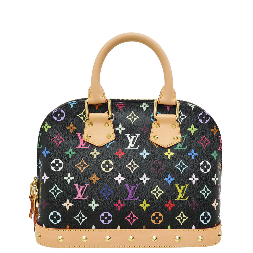 Louis Vuitton Black Monogram Multicolor Alma PM Bag
