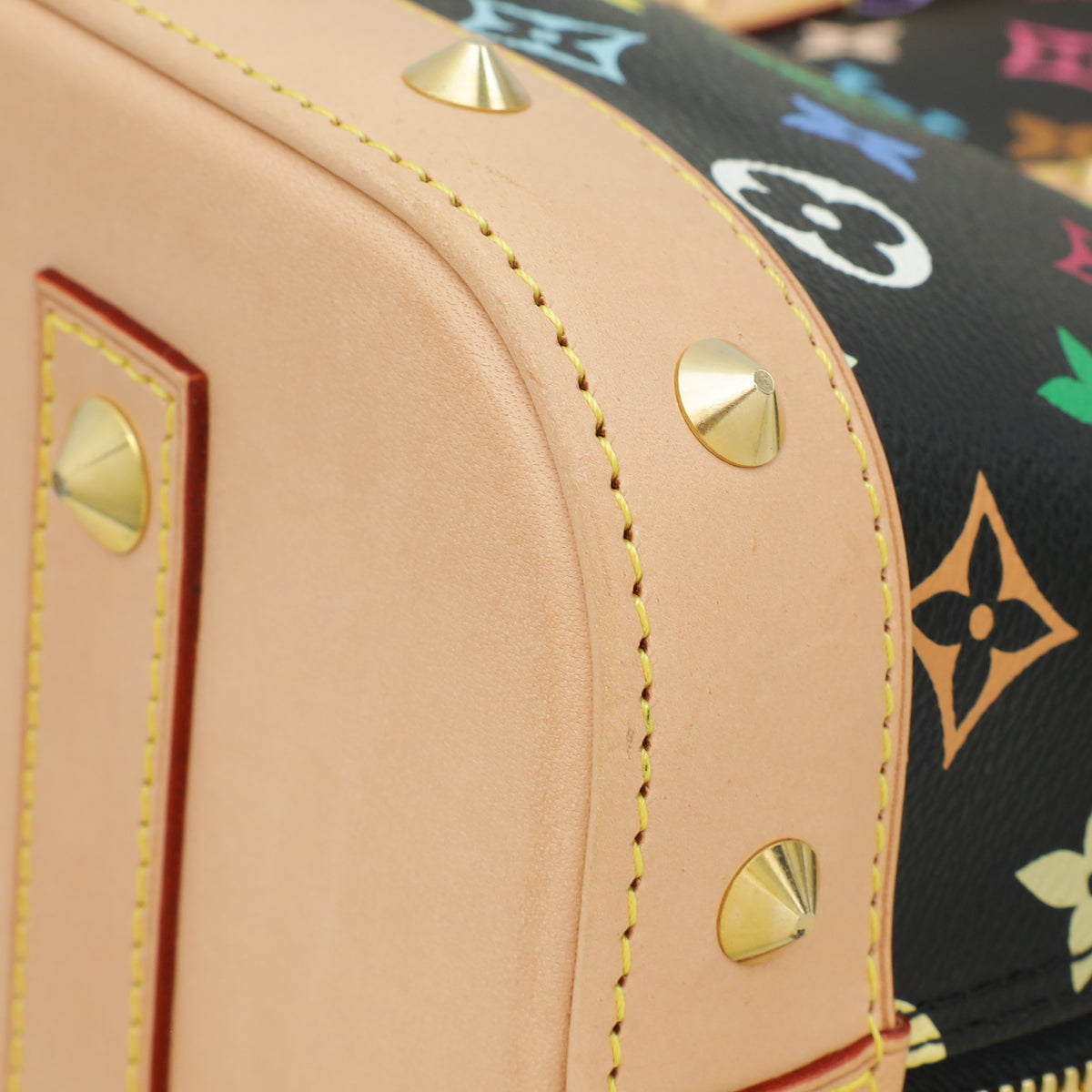Louis Vuitton Black Monogram Multicolor Alma PM Bag