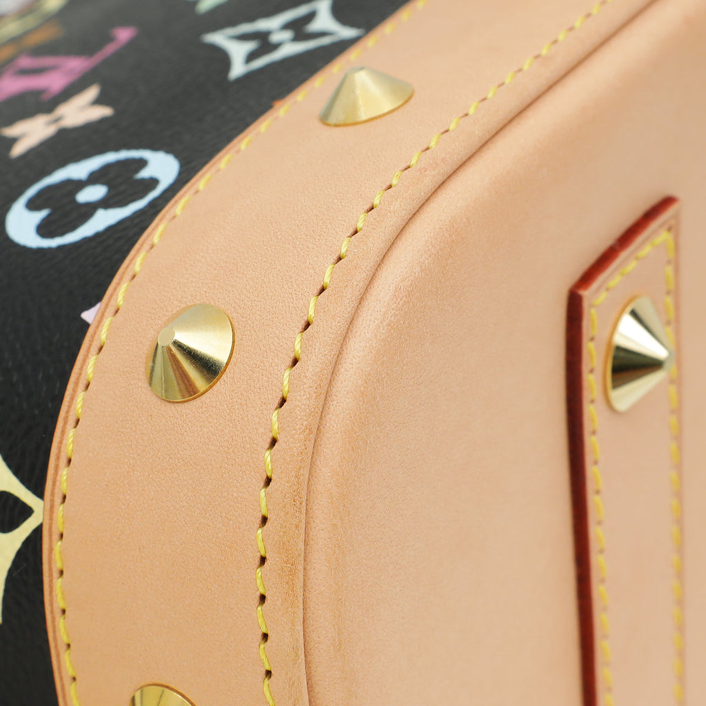 Louis Vuitton Black Monogram Multicolor Alma PM Bag