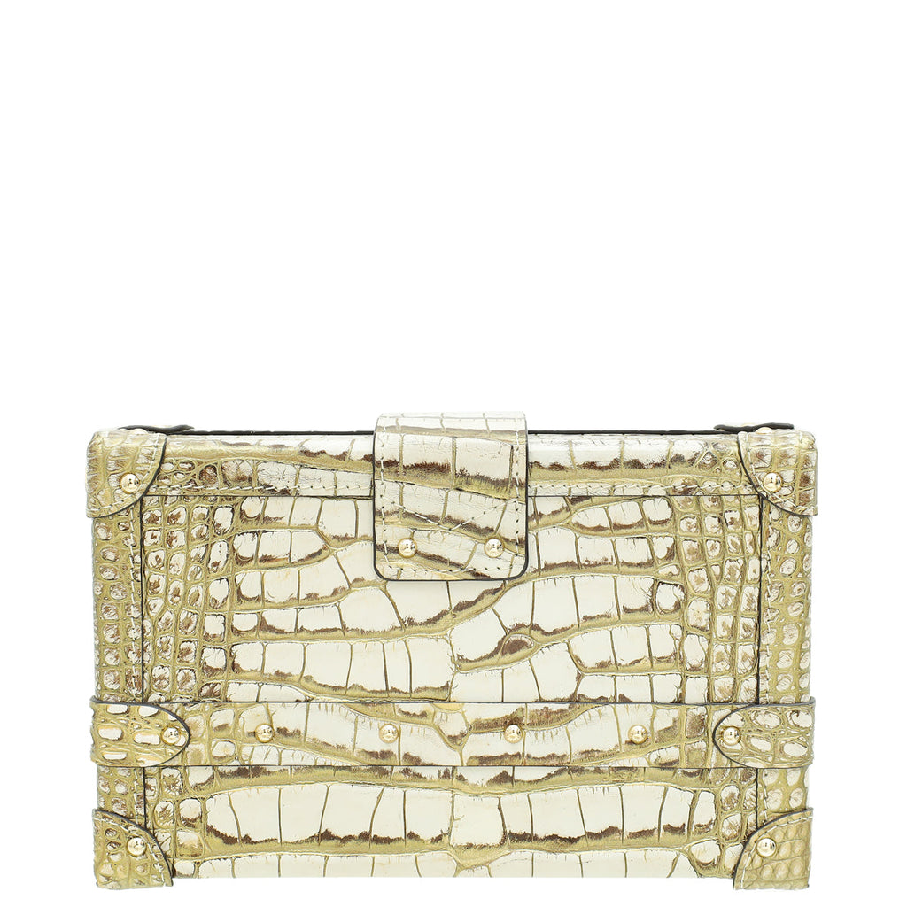 Louis Vuitton Bicolor Alligator Petite Malle Bag