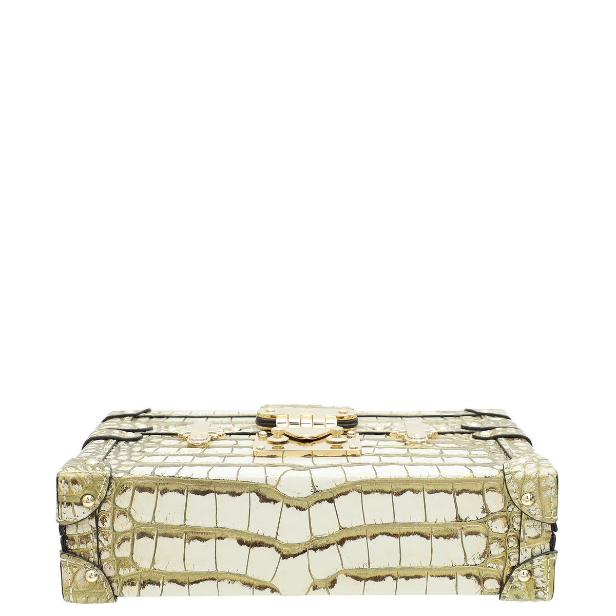 Louis Vuitton Bicolor Alligator Petite Malle Bag