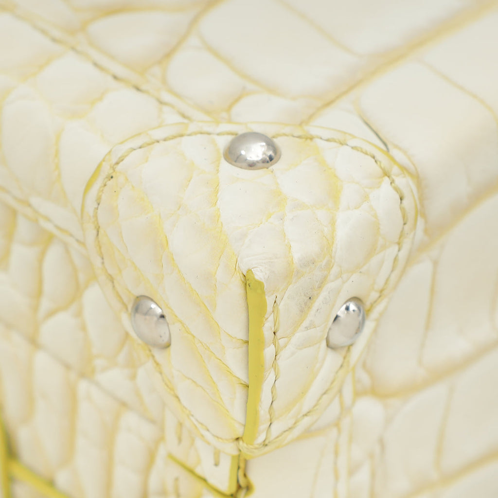 Louis Vuitton Bicolor Matte Alligator Petite Malle Bag