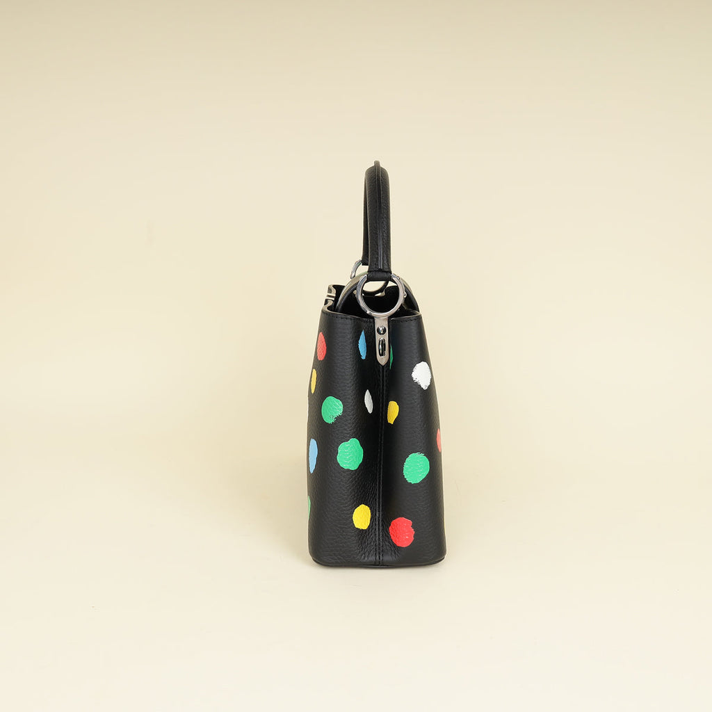Louis Vuitton Multicolor X YK Capucines MM Painted Dots Bag