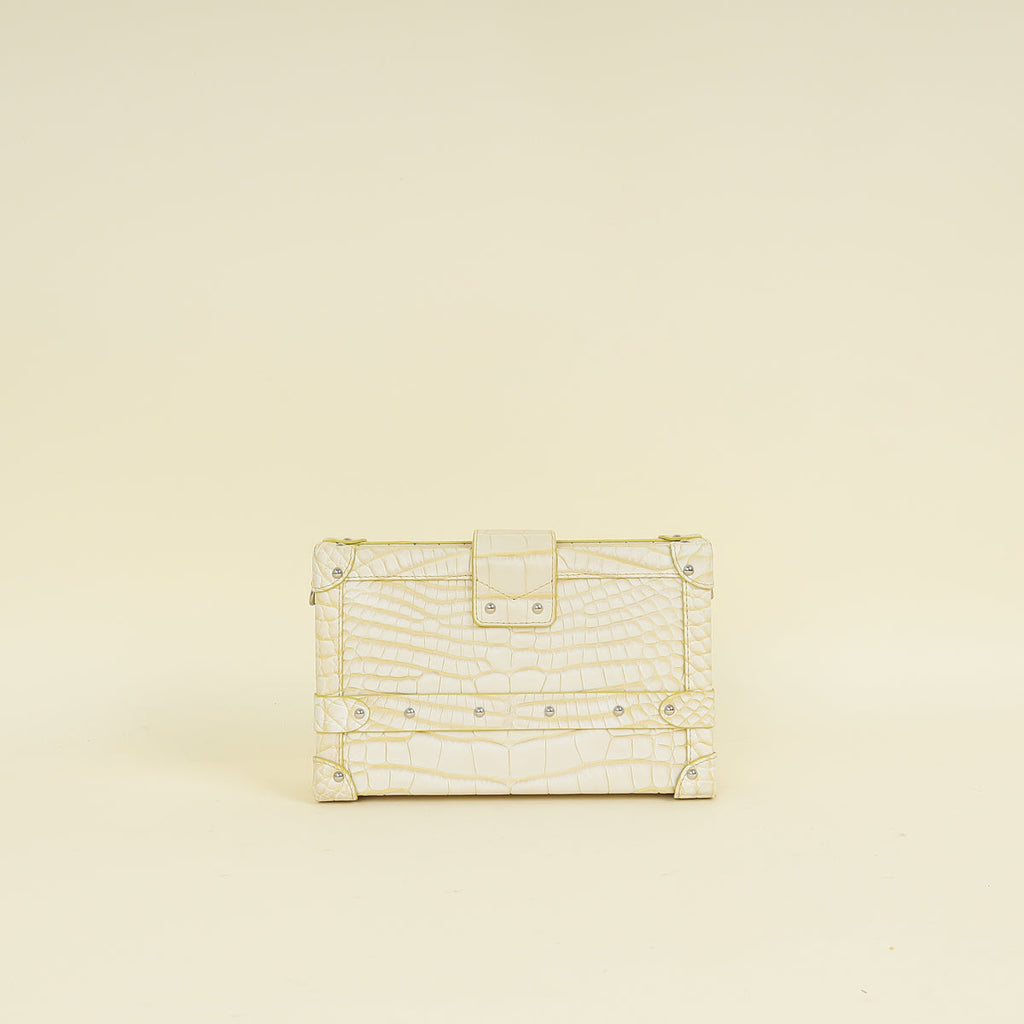 Louis Vuitton Bicolor Alligator Petite Malle Bag