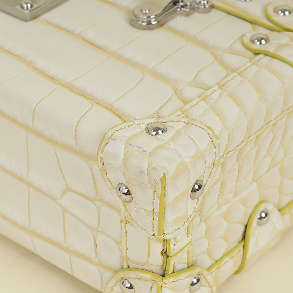 Louis Vuitton Bicolor Alligator Petite Malle Bag