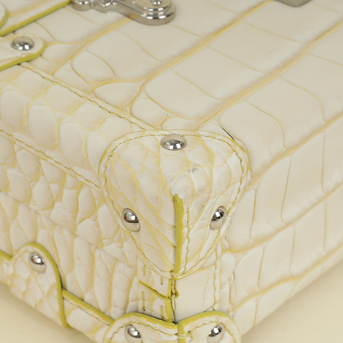 Louis Vuitton Bicolor Alligator Petite Malle Bag