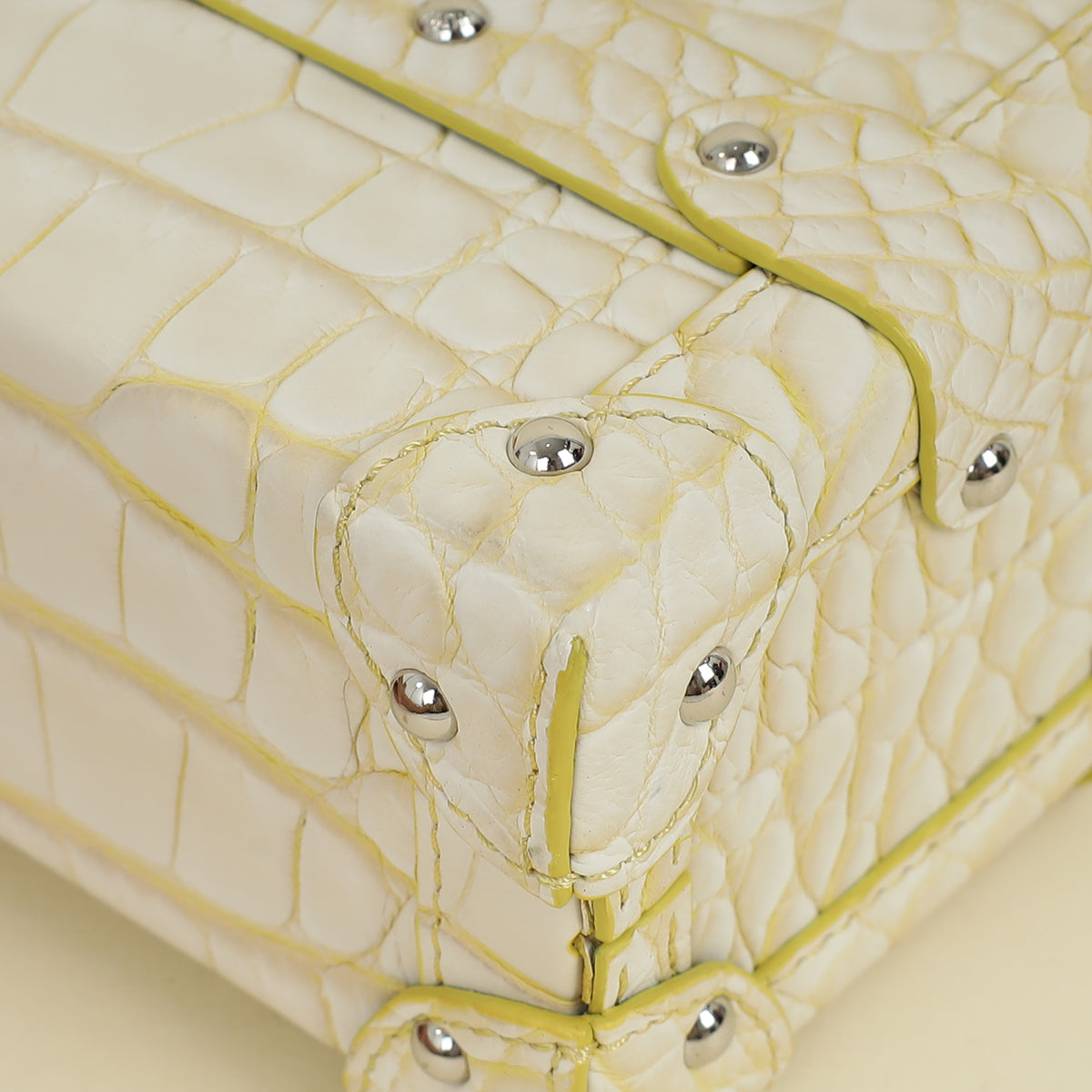 Louis Vuitton Bicolor Alligator Petite Malle Bag