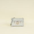 Louis Vuitton Silver Alligator Petite Malle Bag