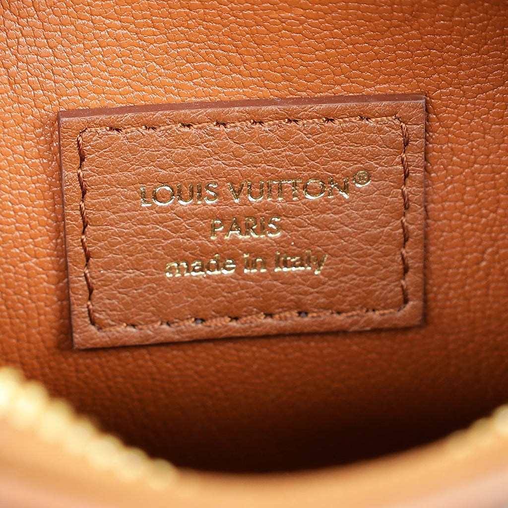 Louis Vuitton Cognac Nano Speedy Mink Fur Bag