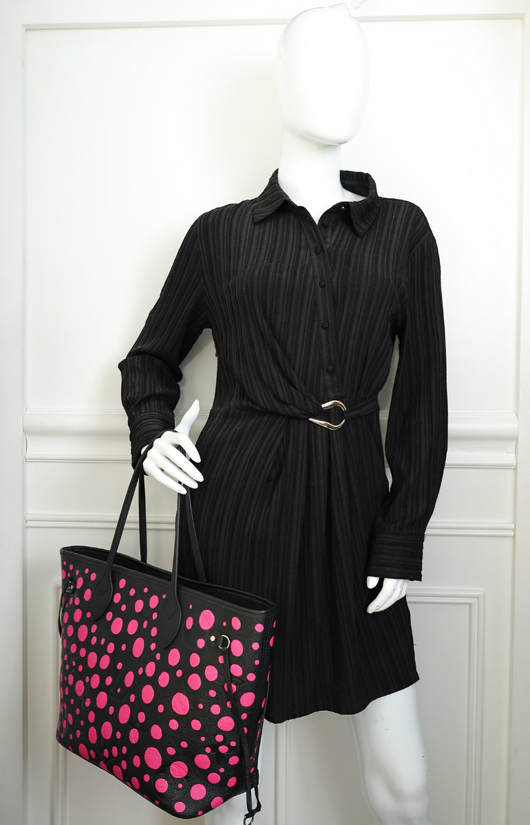 Louis Vuitton Bicolor X YK Neverfull MM Infinity Dots Empreinte Bag