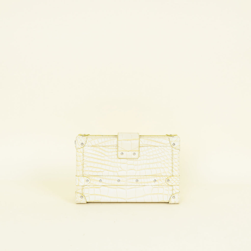 Louis Vuitton Bicolor Matte Alligator Petite Malle Bag