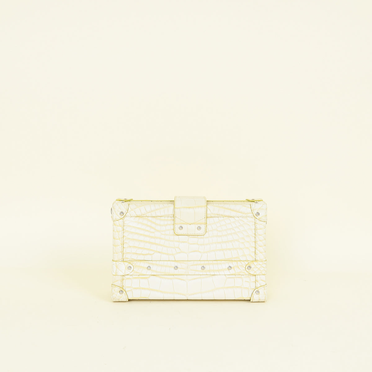 Louis Vuitton Bicolor Matte Alligator Petite Malle Bag