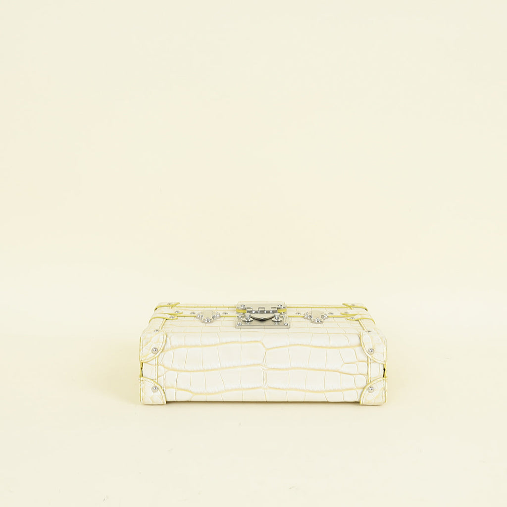 Louis Vuitton Bicolor Matte Alligator Petite Malle Bag