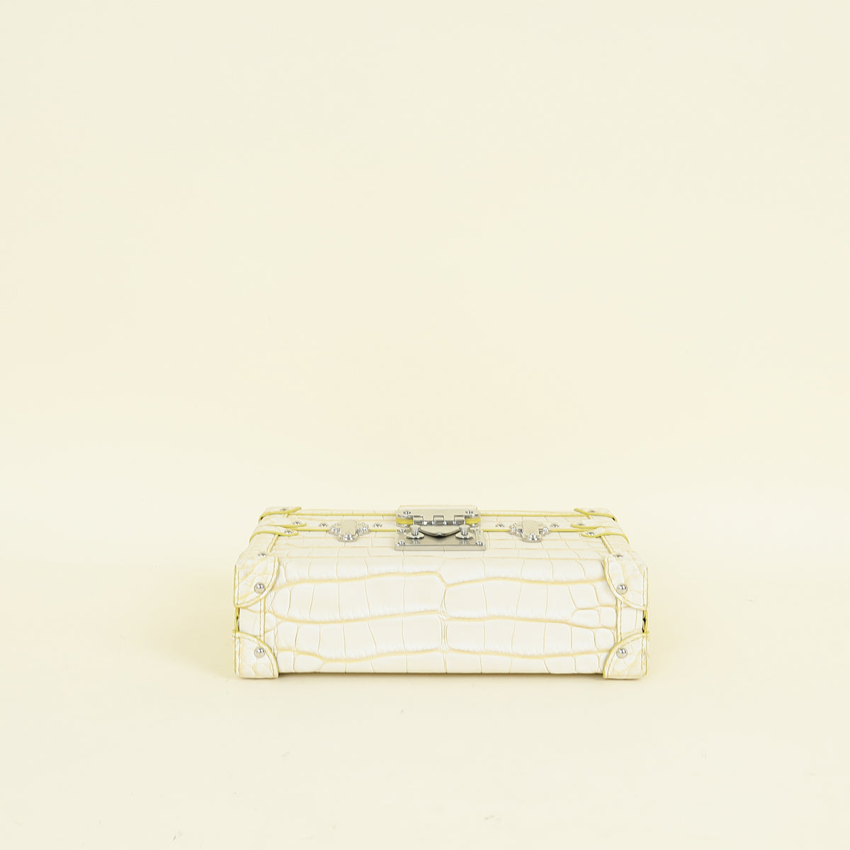 Louis Vuitton Bicolor Matte Alligator Petite Malle Bag
