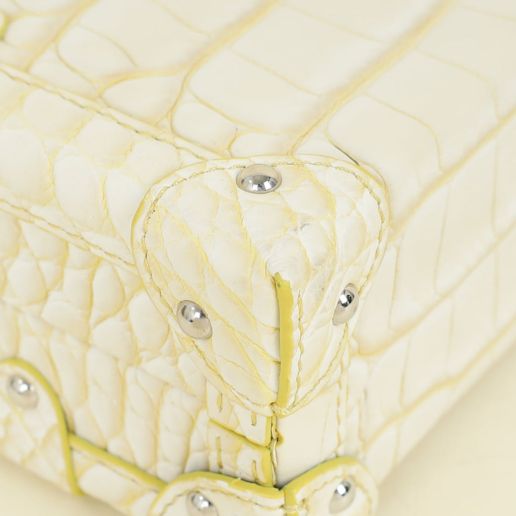 Louis Vuitton Bicolor Matte Alligator Petite Malle Bag