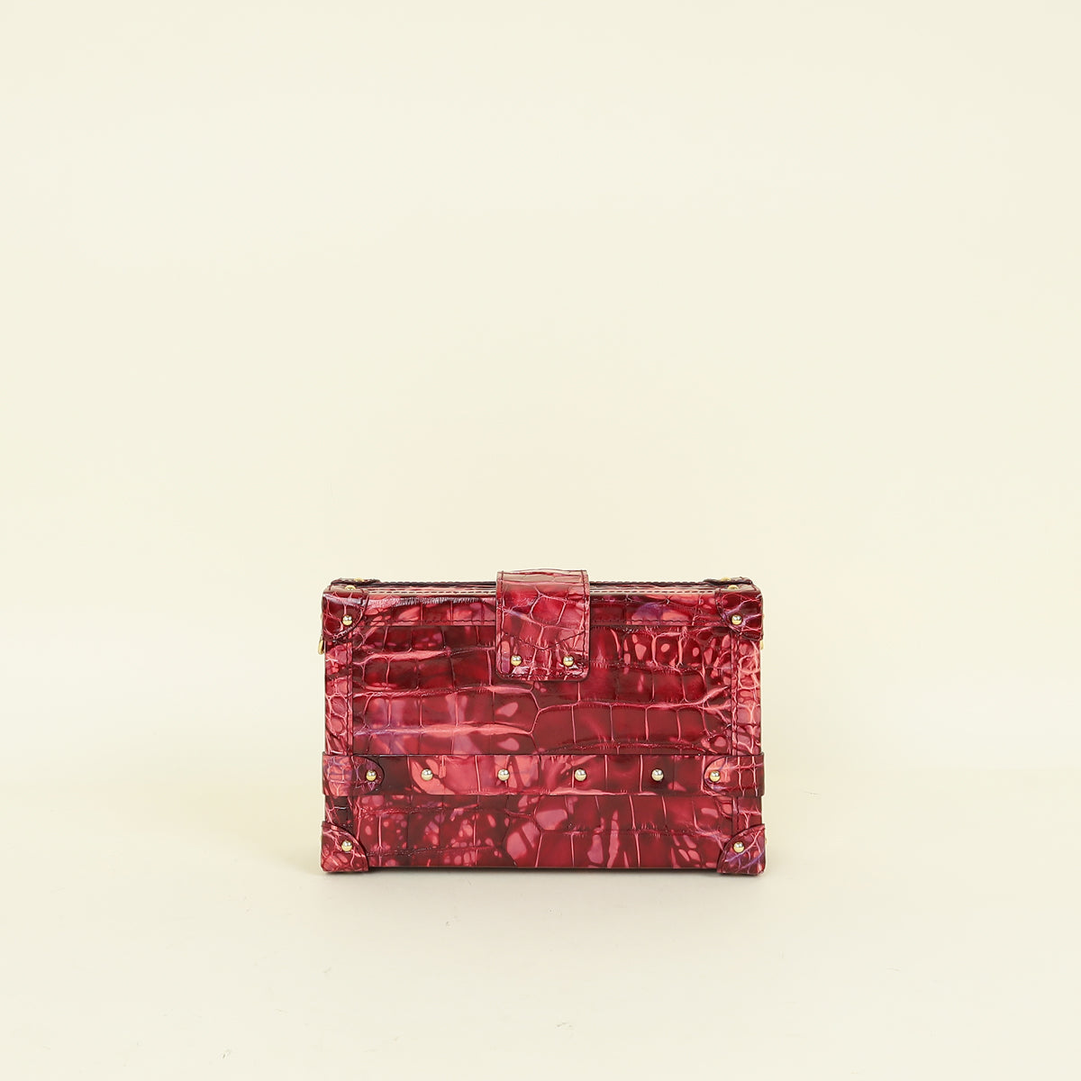 Louis Vuitton Shiny Alligator Petite Malle Bag
