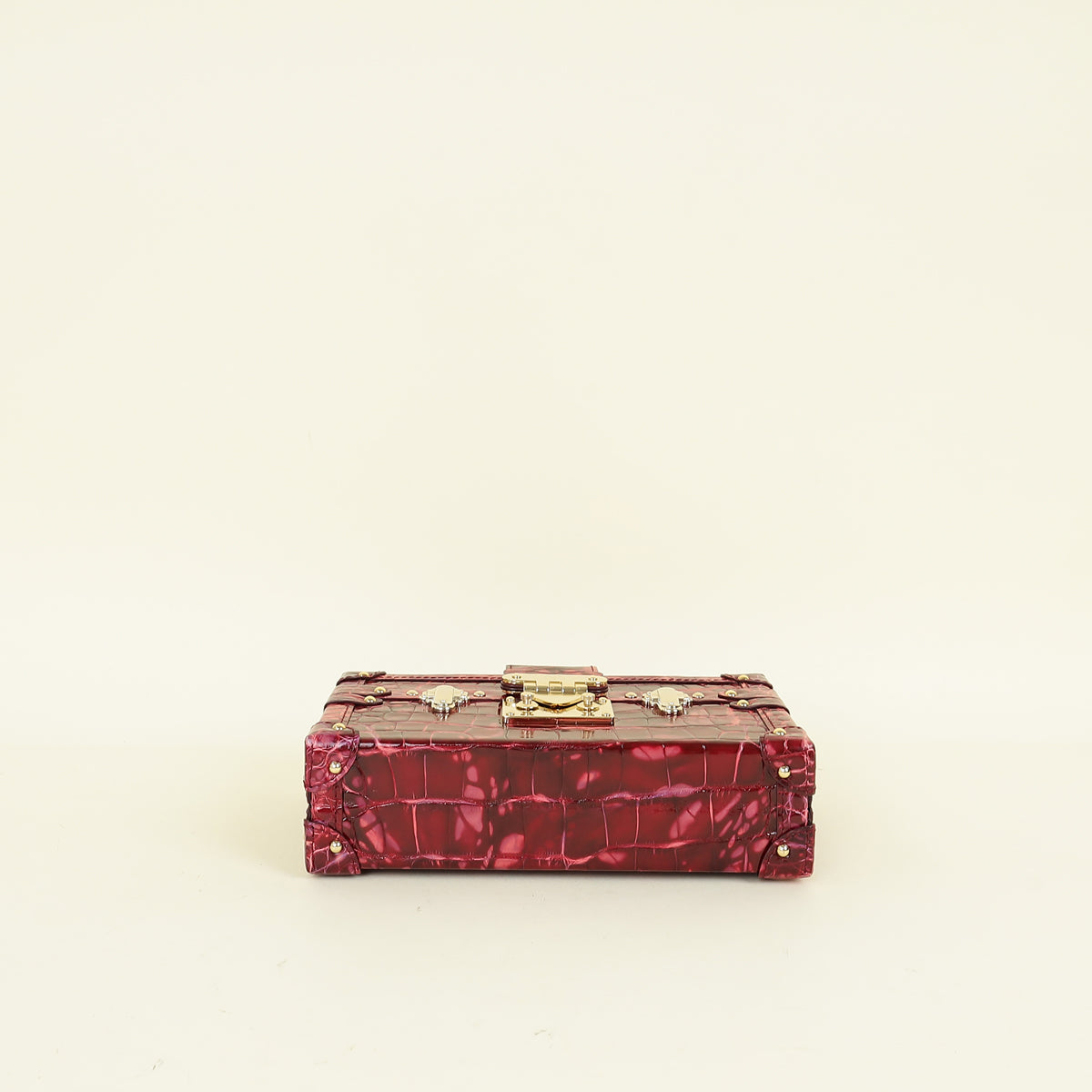 Louis Vuitton Shiny Alligator Petite Malle Bag