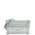 Louis Vuitton Silver Alligator Petite Malle Bag